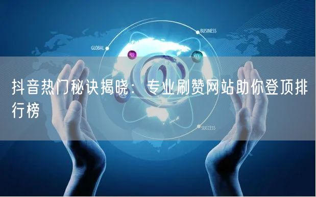 抖音热门秘诀揭晓：专业刷赞网站助你登顶排行榜