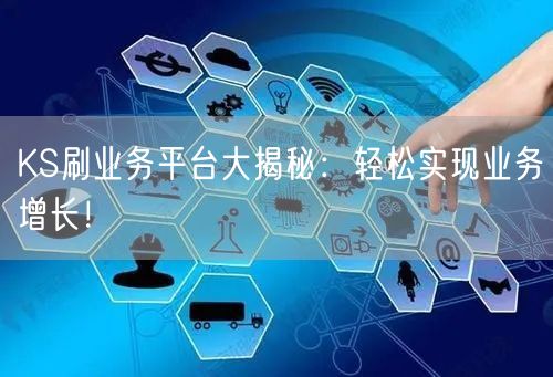 KS刷业务平台大揭秘：轻松实现业务增长！