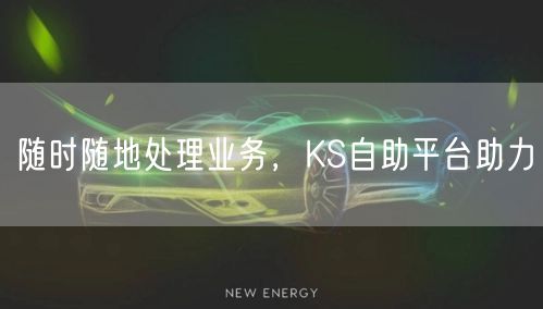 随时随地处理业务，KS自助平台助力