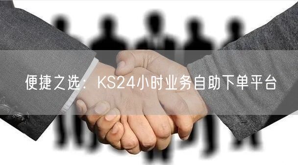 便捷之选：KS24小时业务自助下单平台