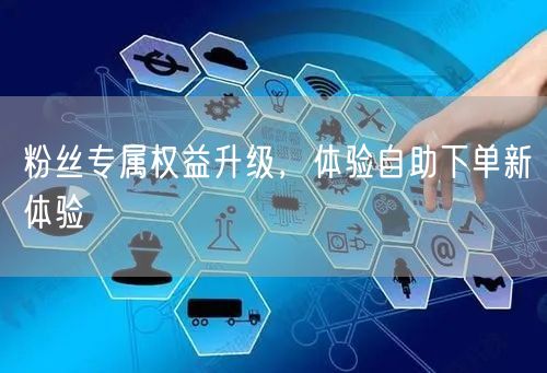 粉丝专属权益升级，体验自助下单新体验