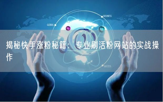 揭秘快手涨粉秘籍：专业刷活粉网站的实战操作