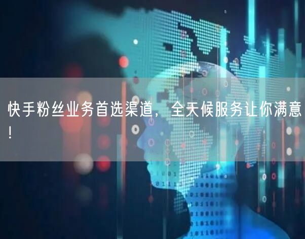 快手粉丝业务首选渠道，全天候服务让你满意！