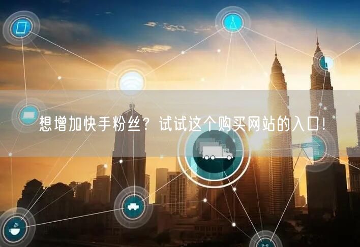 想增加快手粉丝？试试这个购买网站的入口！
