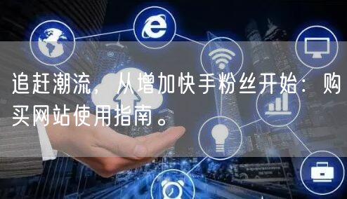 追赶潮流，从增加快手粉丝开始：购买网站使用指南。