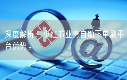 深度解析：小红书业务自助下单刷平台优势。