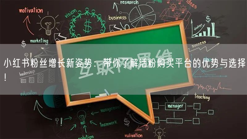 小红书粉丝增长新姿势：带你了解活粉购买平台的优势与选择！