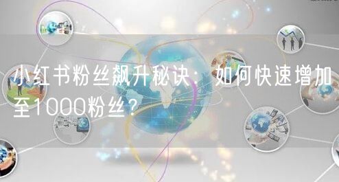 小红书粉丝飙升秘诀：如何快速增加至1000粉丝？
