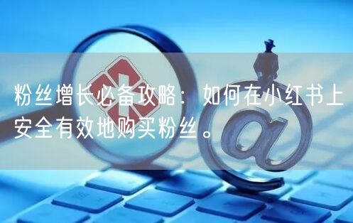 粉丝增长必备攻略：如何在小红书上安全有效地购买粉丝。