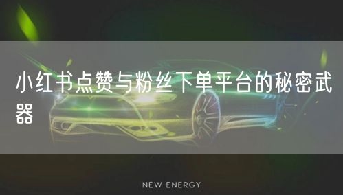小红书点赞与粉丝下单平台的秘密武器