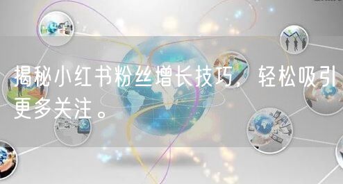 揭秘小红书粉丝增长技巧，轻松吸引更多关注。