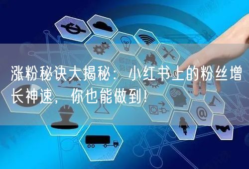 涨粉秘诀大揭秘：小红书上的粉丝增长神速，你也能做到！