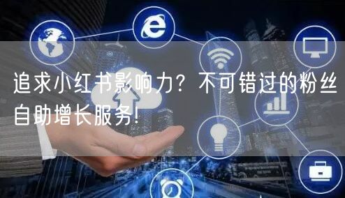 追求小红书影响力？不可错过的粉丝自助增长服务!