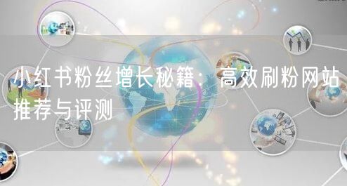 小红书粉丝增长秘籍：高效刷粉网站推荐与评测