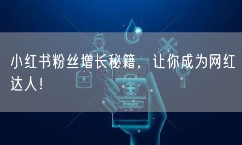 小红书粉丝增长秘籍，让你成为网红达人！