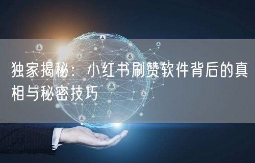 独家揭秘：小红书刷赞软件背后的真相与秘密技巧