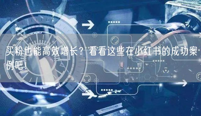 买粉也能高效增长？看看这些在小红书的成功案例吧！