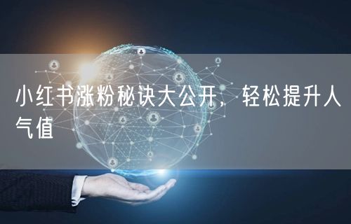 小红书涨粉秘诀大公开，轻松提升人气值