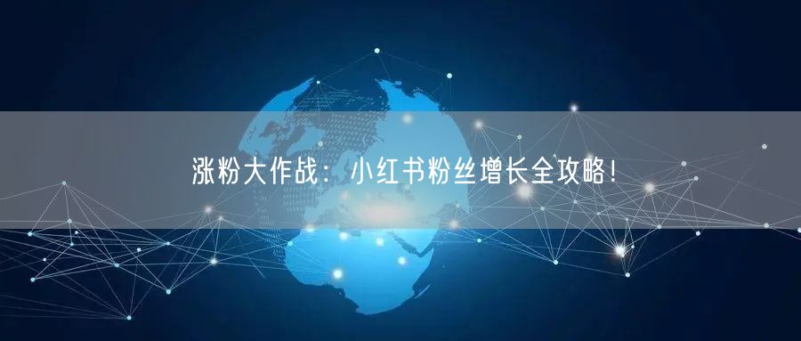 涨粉大作战：小红书粉丝增长全攻略！