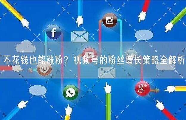 不花钱也能涨粉？视频号的粉丝增长策略全解析
