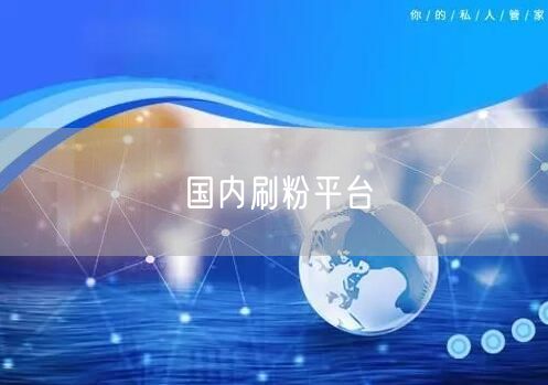 国内刷粉平台