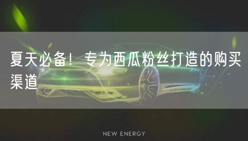 夏天必备！专为西瓜粉丝打造的购买渠道