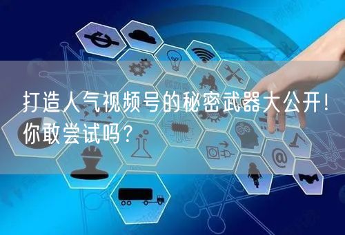 打造人气视频号的秘密武器大公开！你敢尝试吗？