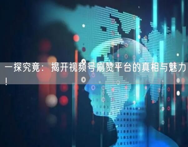 一探究竟：揭开视频号刷赞平台的真相与魅力！
