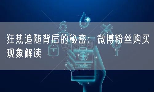 狂热追随背后的秘密：微博粉丝购买现象解读