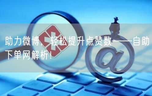 助力微博，轻松提升点赞数——自助下单网解析！