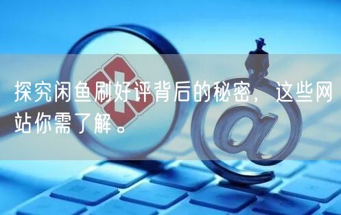 探究闲鱼刷好评背后的秘密，这些网站你需了解。
