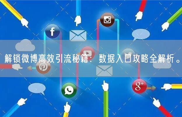 解锁微博高效引流秘籍：数据入口攻略全解析。