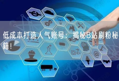 低成本打造人气账号：揭秘B站刷粉秘籍！