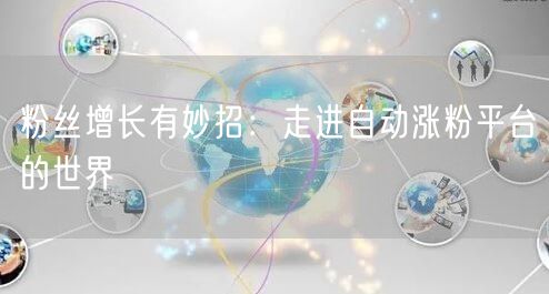 粉丝增长有妙招：走进自动涨粉平台的世界