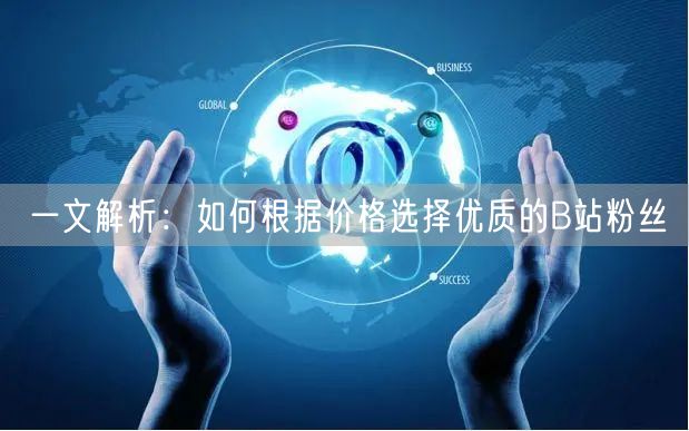 一文解析：如何根据价格选择优质的B站粉丝
