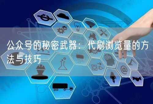 公众号的秘密武器：代刷浏览量的方法与技巧