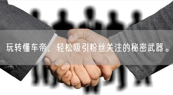 玩转懂车帝，轻松吸引粉丝关注的秘密武器。
