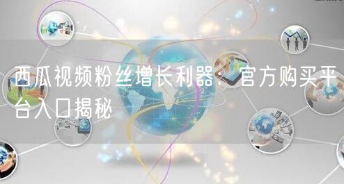 西瓜视频粉丝增长利器：官方购买平台入口揭秘