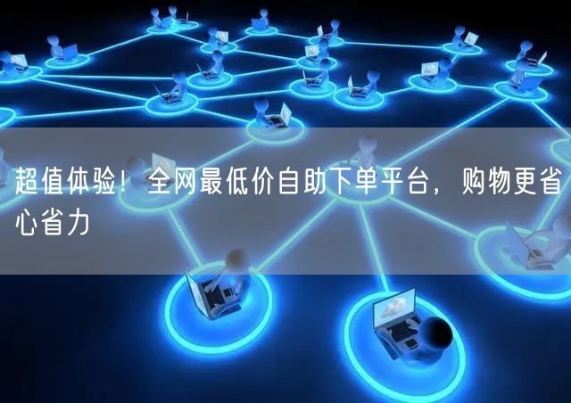 超值体验！全网最低价自助下单平台，购物更省心省力