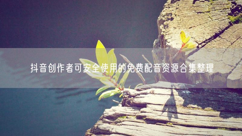抖音创作者可安全使用的免费配音资源合集整理