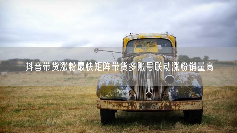 抖音带货涨粉最快矩阵带货多账号联动涨粉销量高