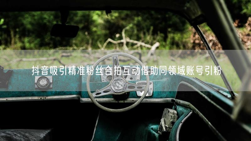 抖音吸引精准粉丝合拍互动借助同领域账号引粉